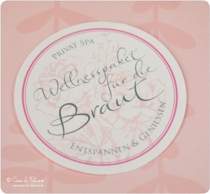 Wellnesspaket für die Braut Wellnesspaket für die Braut