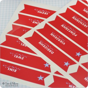 Adventskalender Star Verschlussetiketten Adventskalender Star Verschlussetiketten
