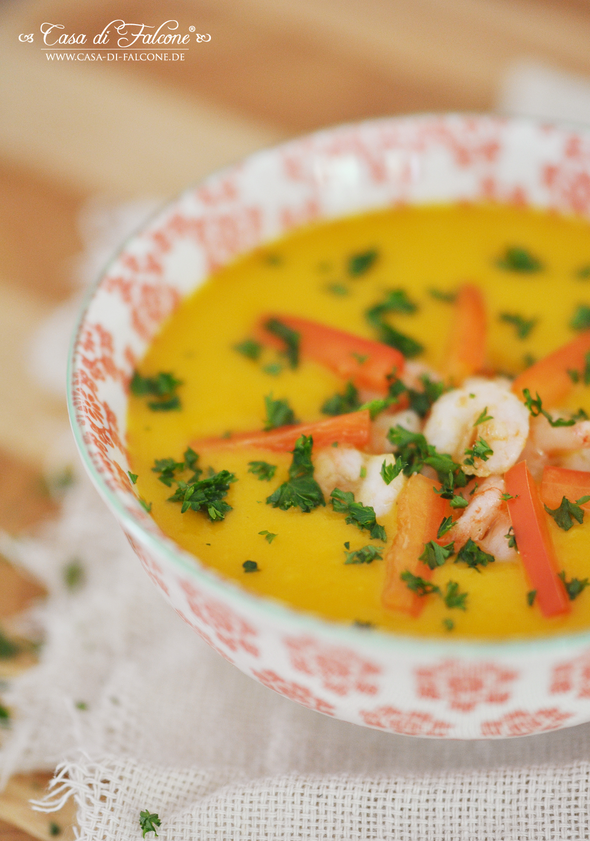 Exotische Kürbissuppe mit Limette &amp; Ingwer {Rezept} - Casa di Falcone