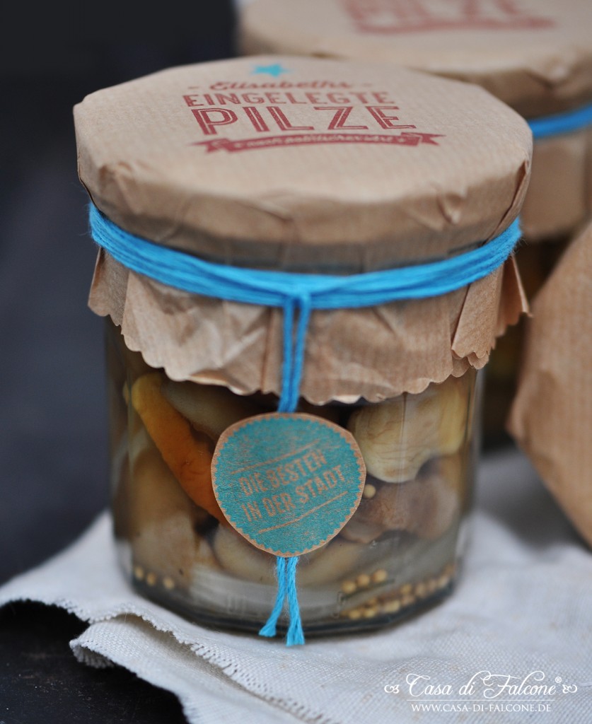 Eingelegte Pilze nach polnischer Art {Rezept} &amp; Verpackungsidee - Casa ...