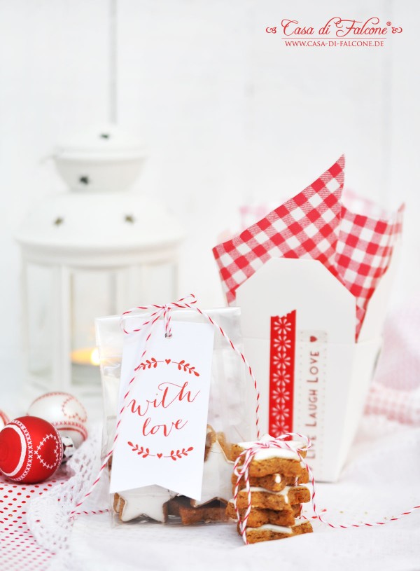 Zimtsterne hübsch verpackt I Weihnachtsbäckerei I Weihnachtskekse I Geschenke aus der Küche I Casa di Falcone