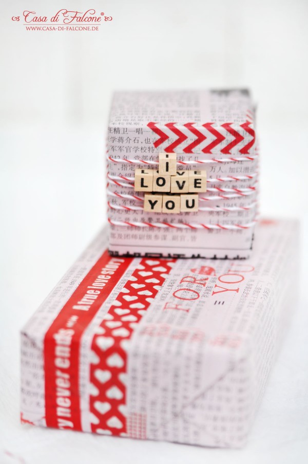 Ministempel I Masking Tapes I Geschenkverpackung I Valentinstag I Hochzeit I Casa di Falcone