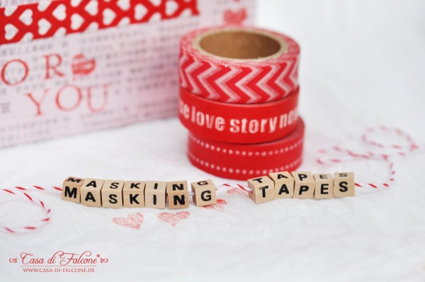 Ministempel I Masking Tapes I Geschenkverpackung I Valentinstag I Hochzeit I Casa di Falcone
