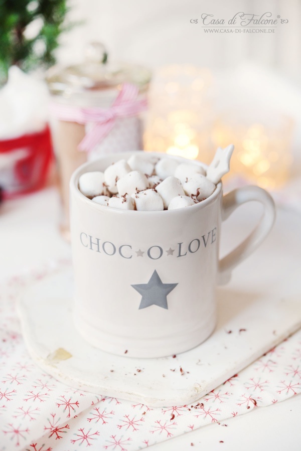 Trinkschokoladenpulver Rezept I Heiße Schokolade mit Marshmallows I Casa di Falcone