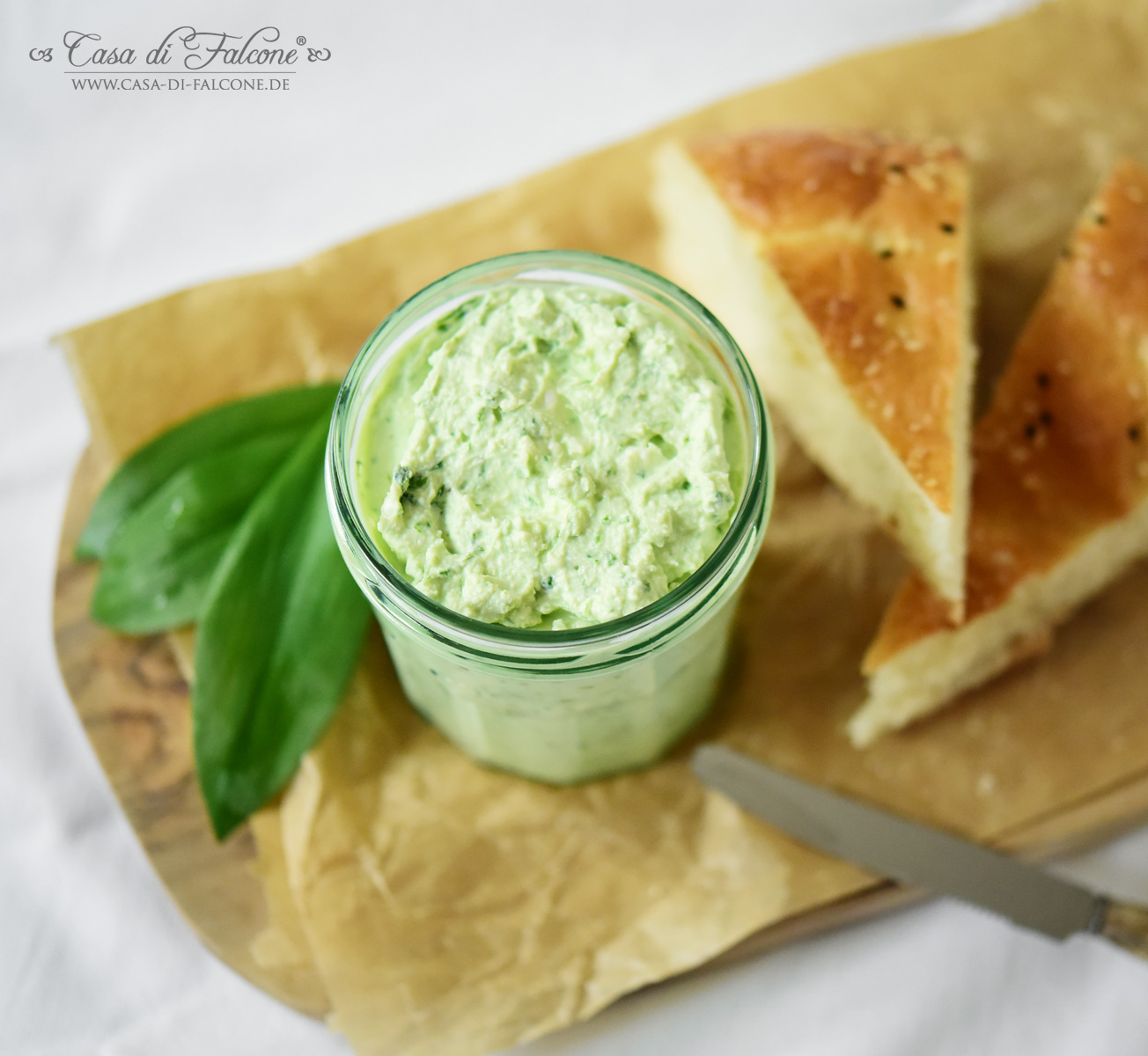 Bärlauch-Feta Creme {Rezept} - Casa di Falcone